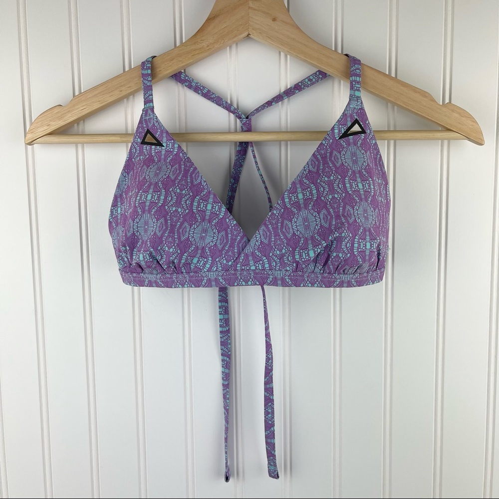 Under Armour Hydro Faris Purple Aqua Bikini Top Size Small - Picture 4 of 11